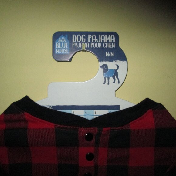 Moose On Plaid Dog Pajama - Picture 5 of 6